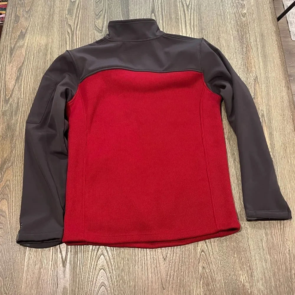 Colosseum Alabama Crimson Tide Pullover Jacket Zipper Pockets High Neck Red Sz M